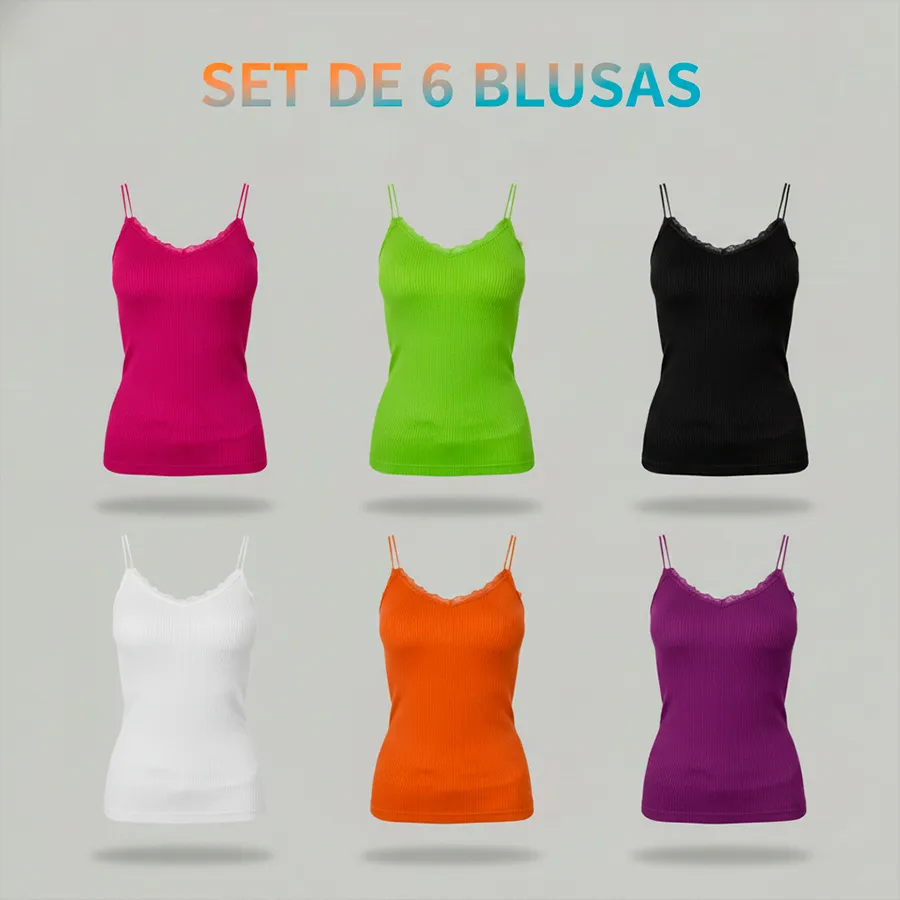 TR3.0 SET DE 6 BLUSAS CON HOLAN 6115